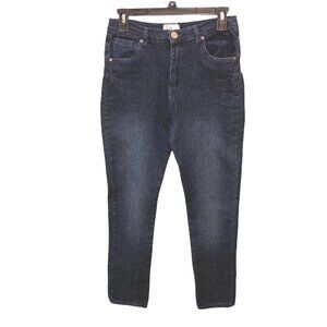 Copper Denim Girls Jeans Size 14 Waist 28" Inseam 27.5" Dark Blue Jeans